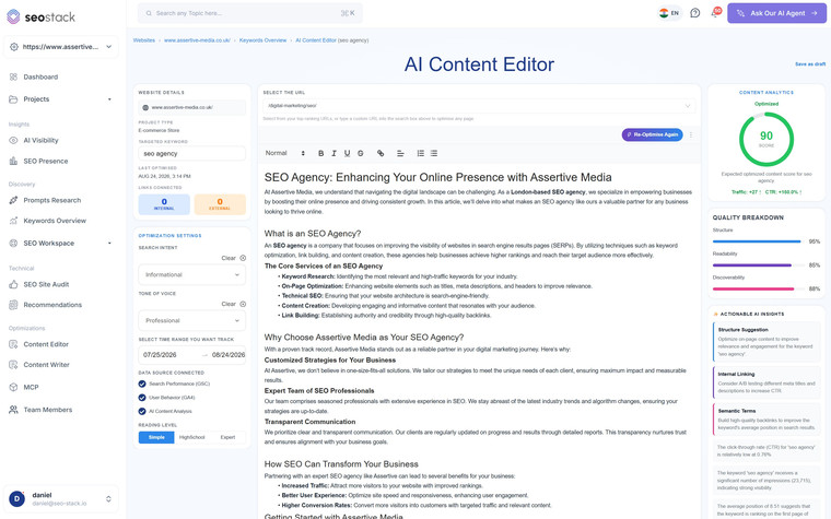 Content Editor in SEO Stack