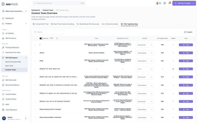 Title Tag Rewriter in SEO Stack