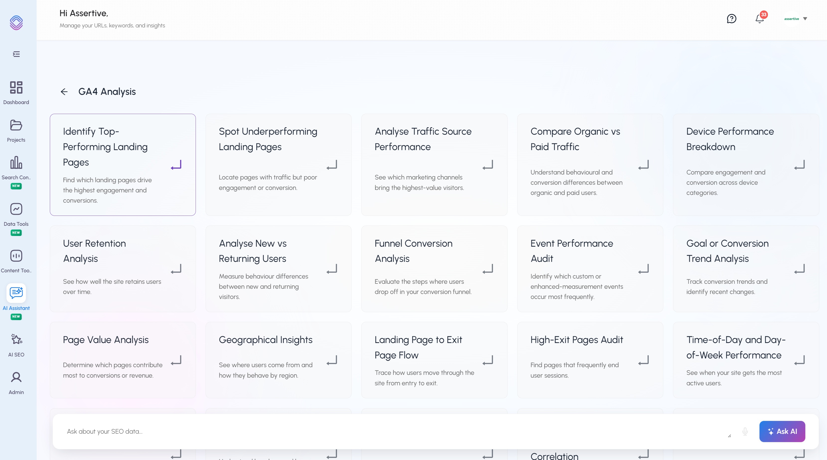 Talk to Google Analytics Data